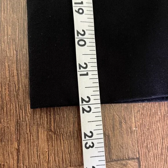 MM LaFleur Pants Size 6 The Pippa Light Twill Wide Leg Crop Stretchy Black - Picture 13 of 13